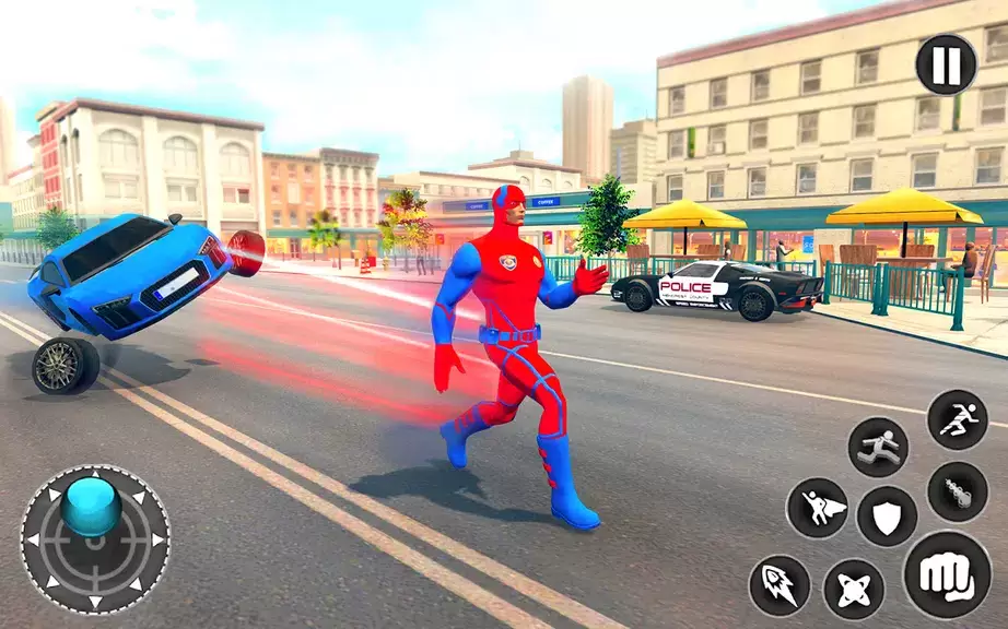 Captain Super Hero Man Game 3D Captura de tela 1