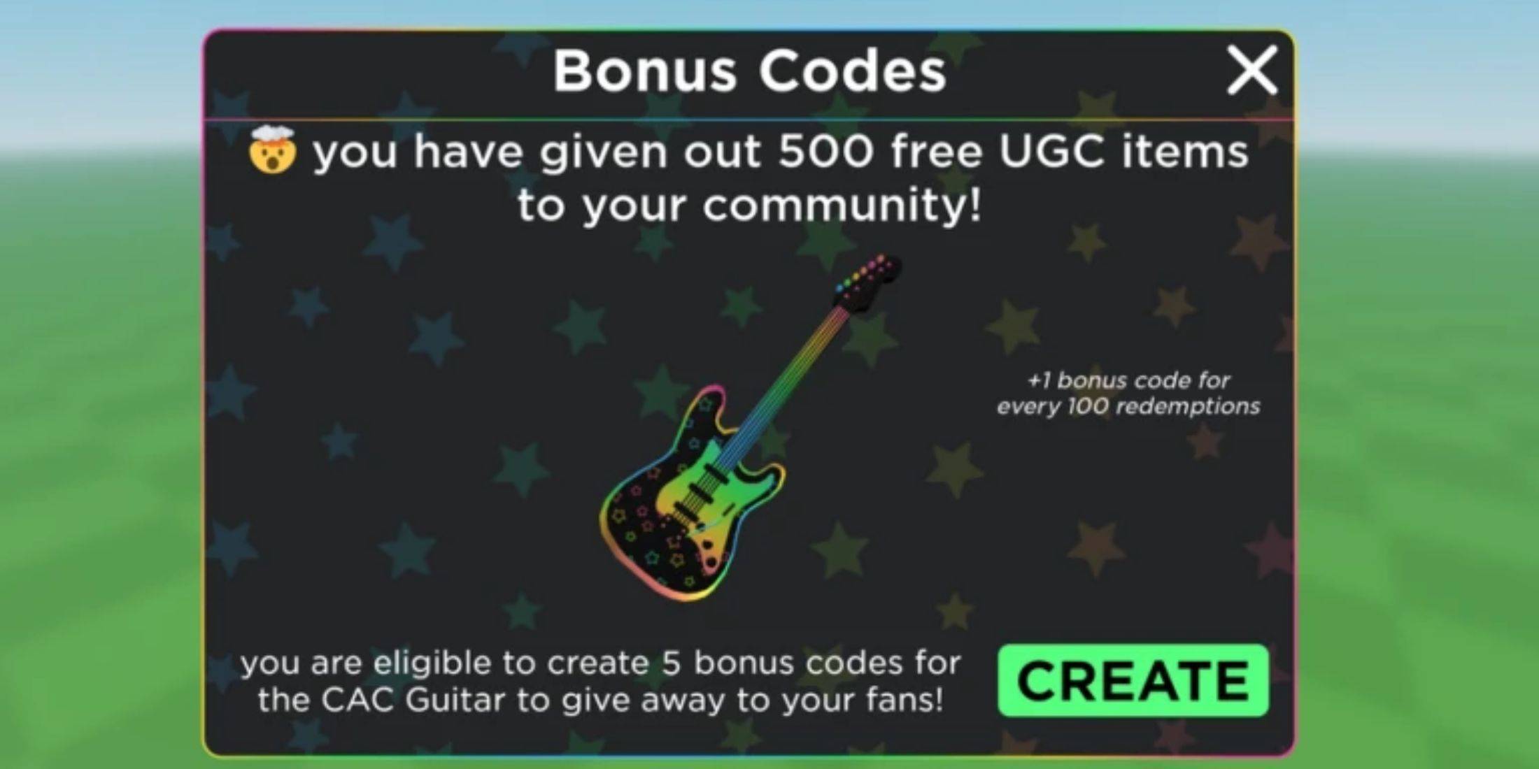 UGC Limited Code Redemption