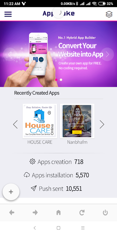 AppMake - Hybrid app maker ภาพหน้าจอ 2