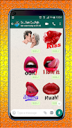 Lips, Kiss and Love Stickers Ảnh chụp màn hình 0