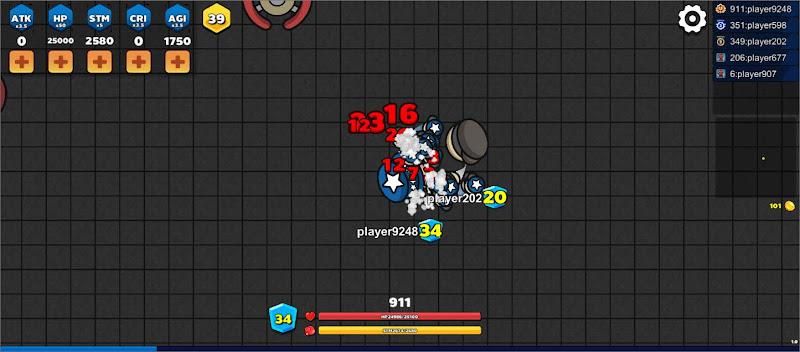 Pung.io - 2D Battle Royale Tangkapan skrin 0