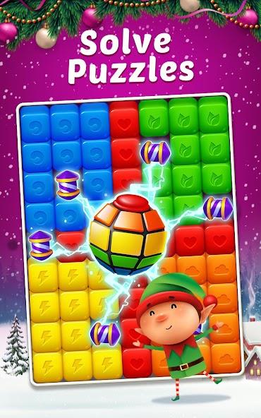 Toy Cubes Pop - Match 3 Game Mod Скриншот 2