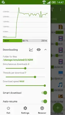 Schermata Advanced Download Manager 1