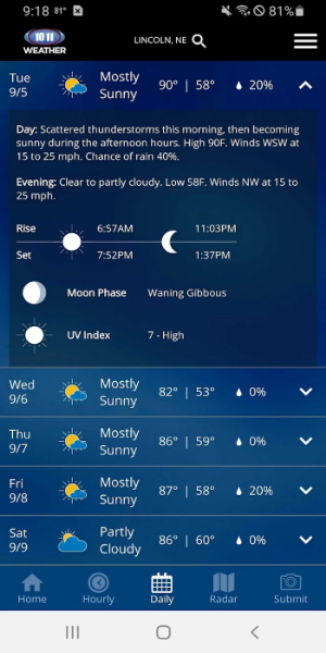 10/11 NOW Weather ภาพหน้าจอ 0