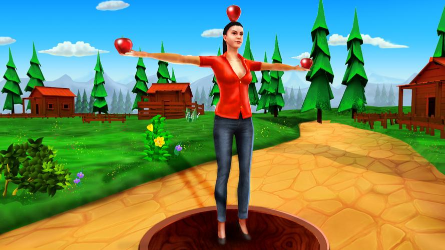 Apple Shooter Game - 3D Captura de tela 0
