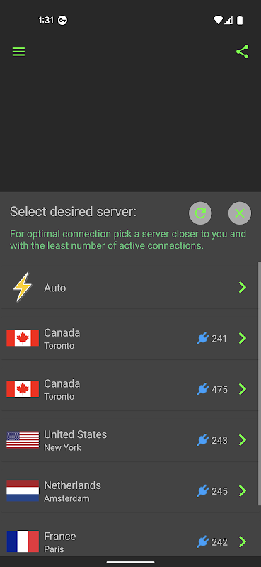 Free VPN Services .org Capture d'écran 1