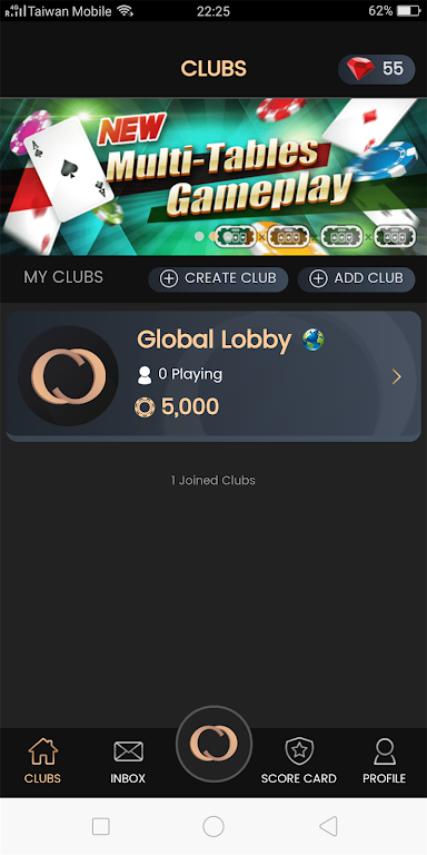 Schermata card club - hee hee Club 1