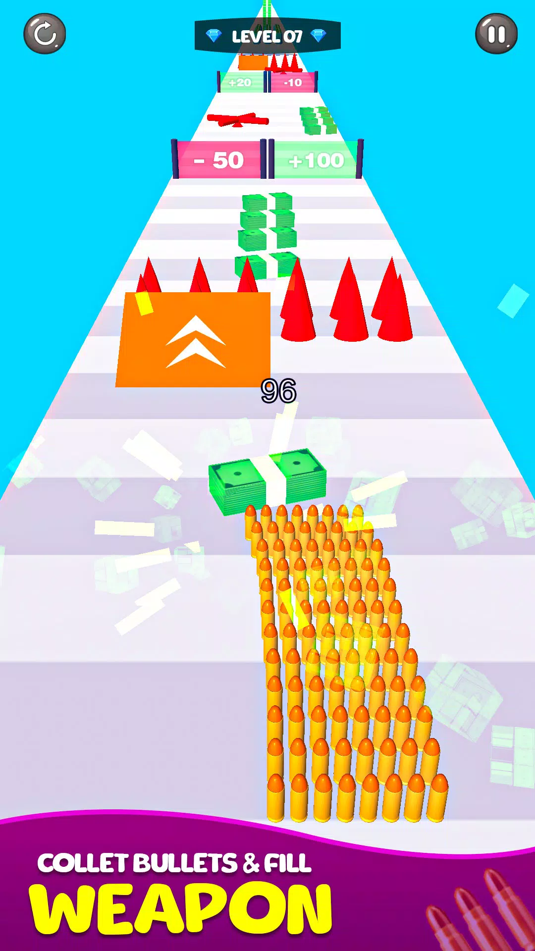 Schermata Merge Bullet Army Game Run 3D 1