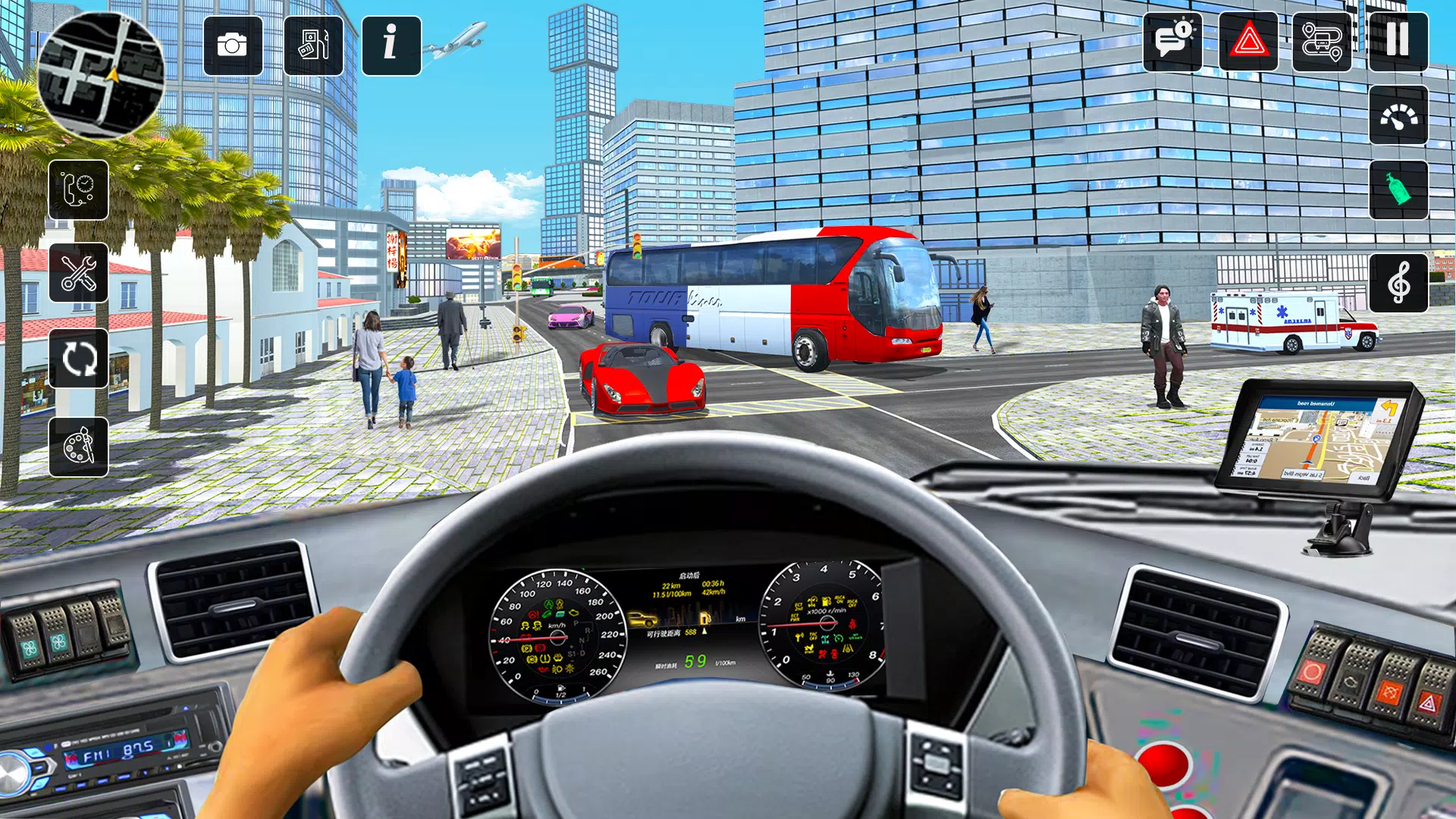 Coach Bus Games Bus Simulator 스크린샷 1