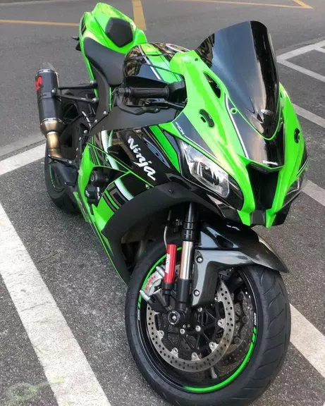 Kawasaki Ninja ZX10r Wallpaper Скриншот 2