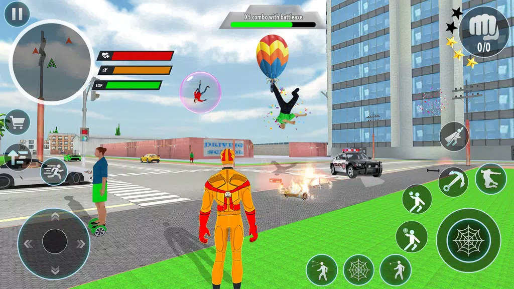 Police Robot Rope Hero Game 3d Zrzut ekranu 3