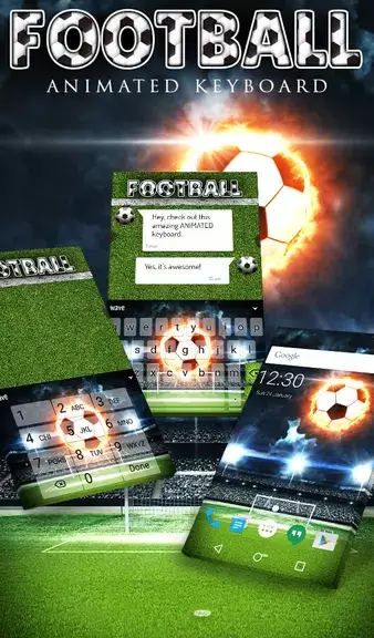 Football Keyboard & Wallpaper Ekran Görüntüsü 0