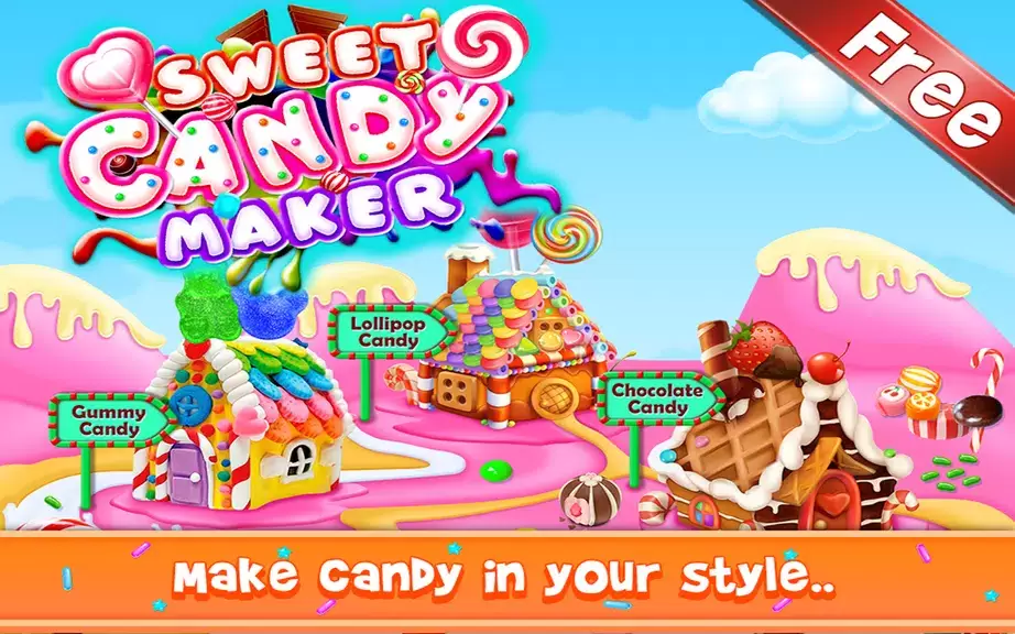 Sweet Candy Maker - Candy Game Captura de tela 0