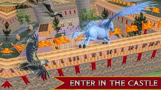 Flying Unicorn Horse Game Ekran Görüntüsü 1