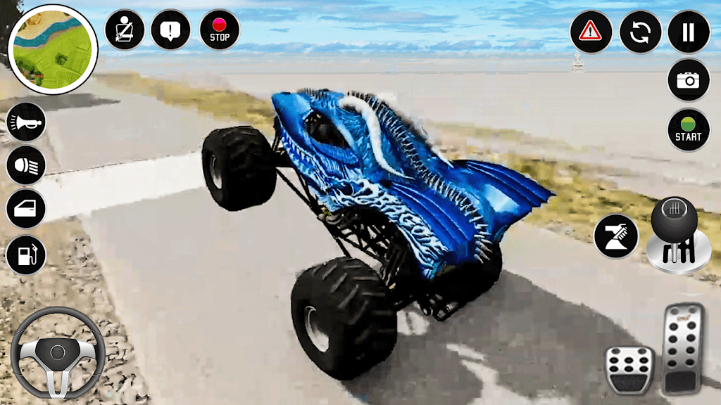 Real Monster Truck Game 3D Tangkapan skrin 3