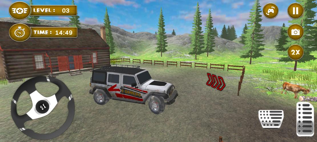 4x4 Mud Jeep Driving Games 3D ဖန်သားပြင်ဓာတ်ပုံ 1
