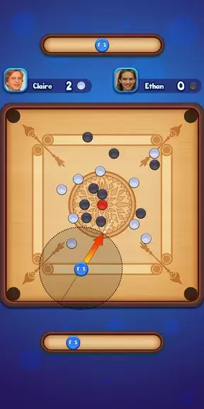 Carrom Strike - Disc Pool Game ภาพหน้าจอ 1