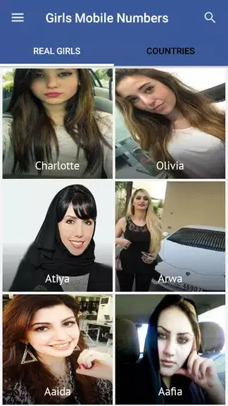 Real Girls Mobile Numbers Zrzut ekranu 2