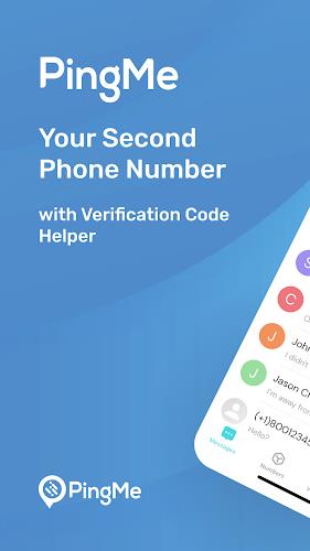 PingMe Second Phone Number App Zrzut ekranu 0