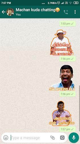 Tamil Stickers: WAStickerApps Schermafbeelding 3