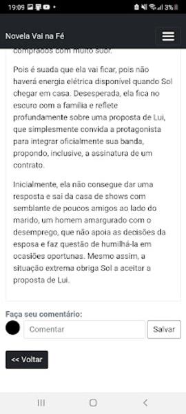 Novela Cara e Coragem Captura de tela 3