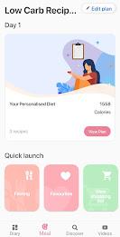 Low carb recipes diet app Screenshot 2