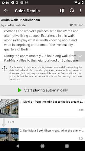 guidemate Audioguide-Plattform Screenshot 1