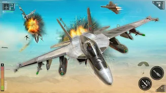 Combat Fighting Airplane Games ဖန်သားပြင်ဓာတ်ပုံ 0