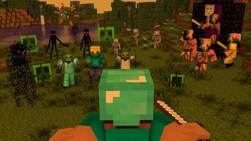 Minecraft: Zombie and Mutant スクリーンショット 0