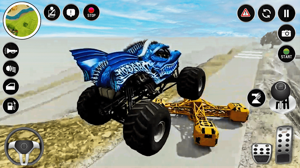 Real Monster Truck Game 3D Captura de tela 2