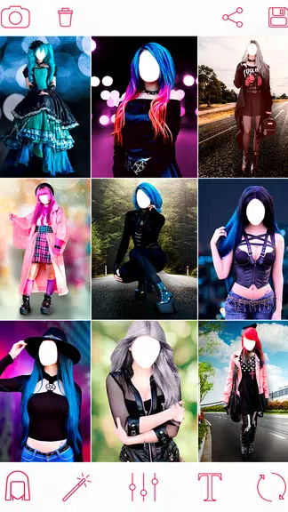 Emo Makeup & Gothic Photo App Schermafbeelding 2