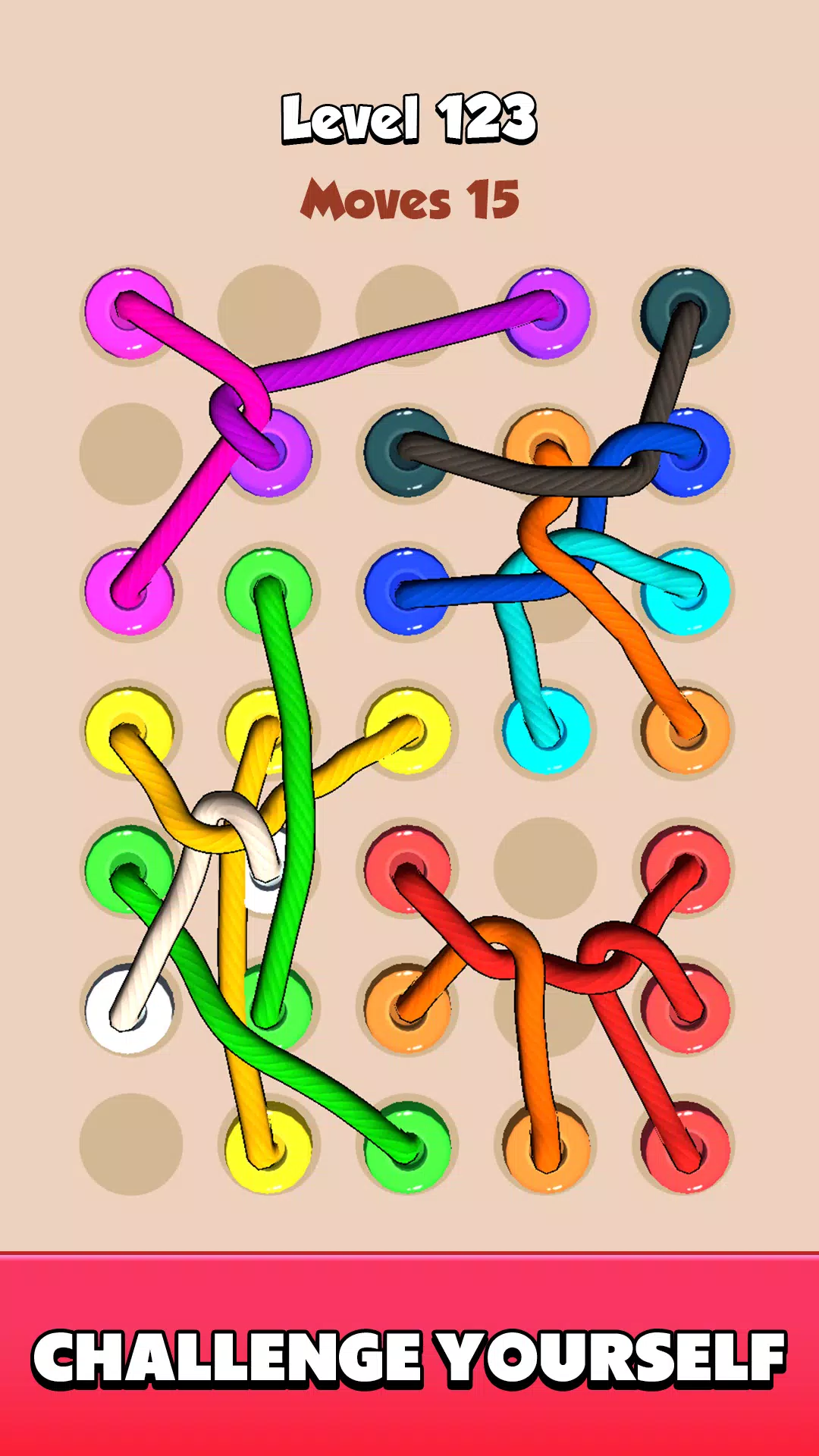 Color Tangled Rope 3D Скриншот 3