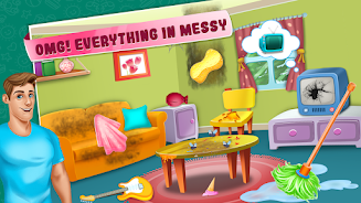 Little girl cleanup game 스크린샷 2