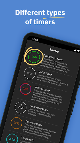 MultiTimer: Multiple timers Capture d'écran 1