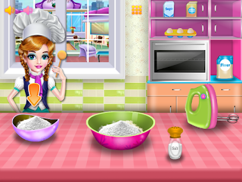 Girls cooking special cake Captura de pantalla 3