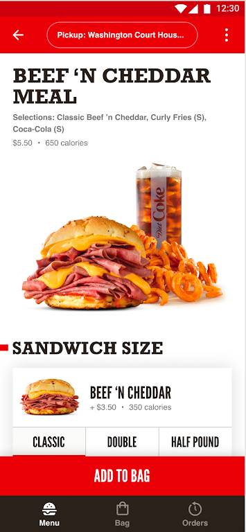 Arby's Fast Food Sandwiches Captura de pantalla 2