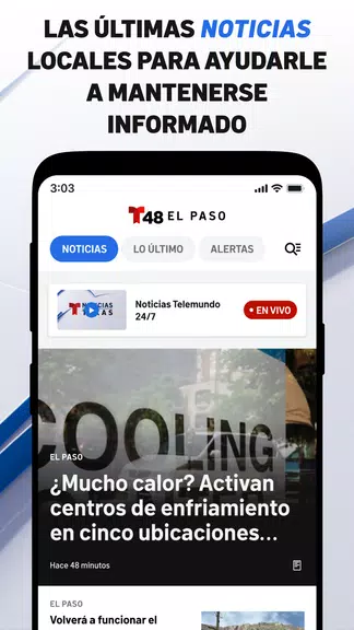 Telemundo 48 El Paso: Noticias Ekran Görüntüsü 0