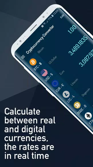 Cryptocurrency Rate Converter Screenshot 0