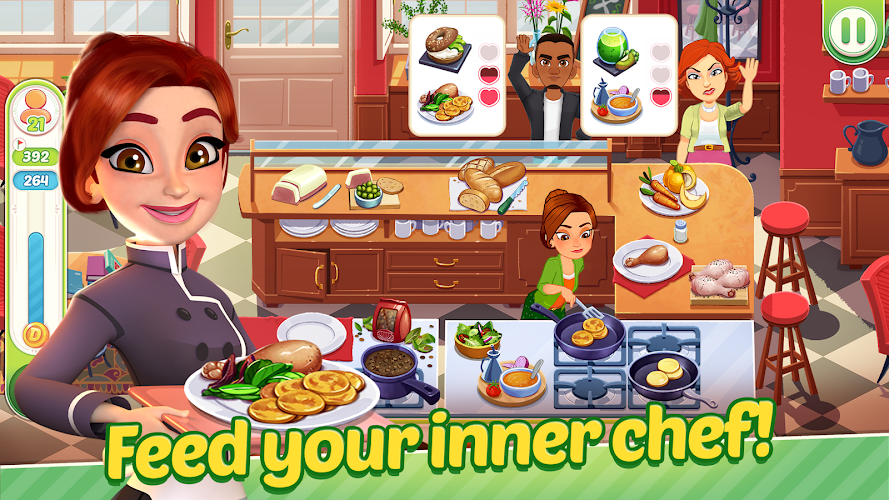 Delicious World - Cooking Game Schermafbeelding 1