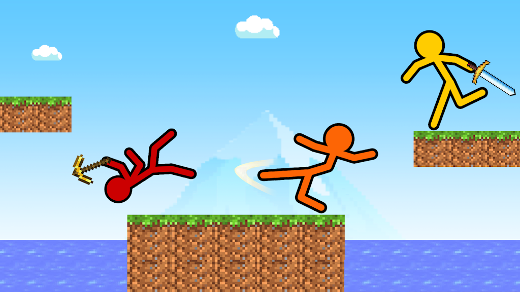 Stick-man Craft Fighting Game Captura de pantalla 2