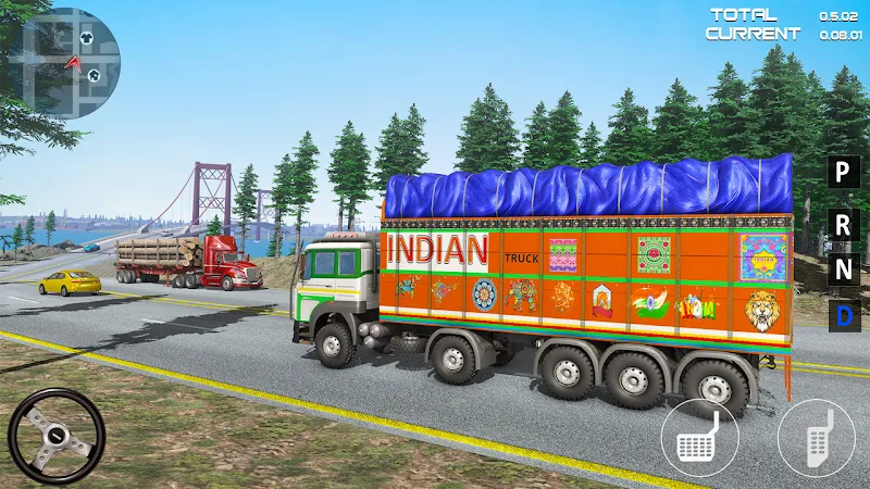 Indian Driver Cargo Truck Game Schermafbeelding 1