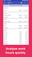 Work Log: Timesheet & Invoice スクリーンショット 3