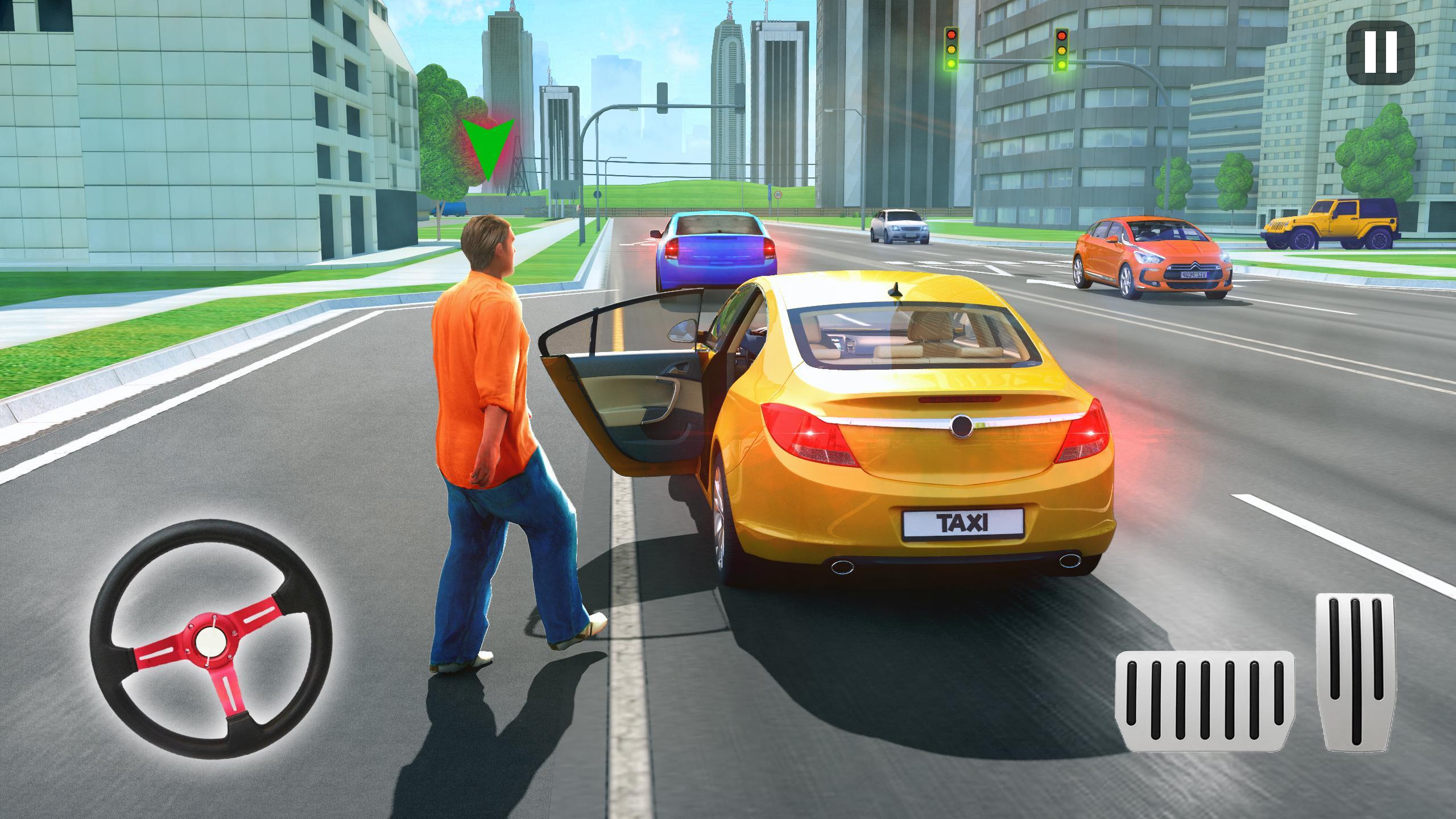 US City Taxi Games - Car Games ภาพหน้าจอ 1