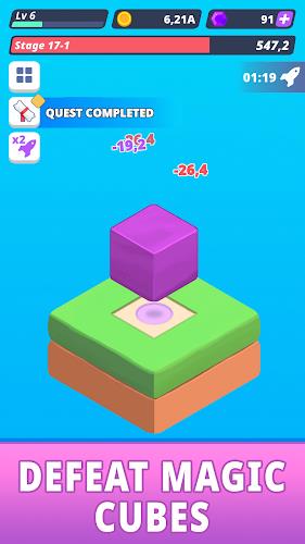 Tap Tap Cube - Idle Clicker Скриншот 2