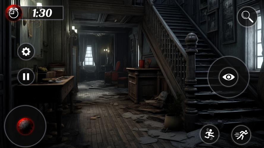 Evil Scary Mansion Games 3D स्क्रीनशॉट 1