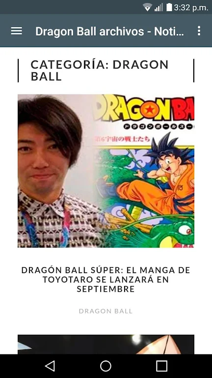 Noticias Anime Ekran Görüntüsü 3