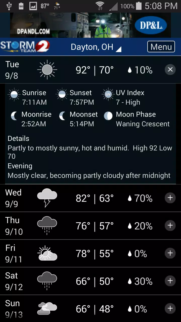 WDTN Weather ဖန်သားပြင်ဓာတ်ပုံ 2