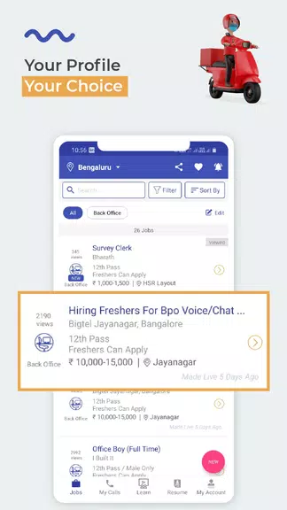 WorkIndia Job Search App Tangkapan skrin 3