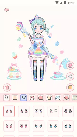 Cute live star:dress up avatar Captura de pantalla 1