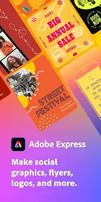 Adobe Express: Graphic Design ဖန်သားပြင်ဓာတ်ပုံ 0